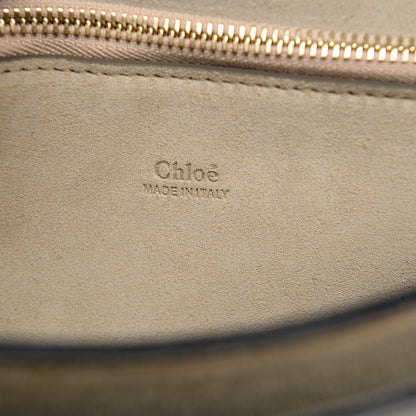 Chloe Calfskin Suede Medium Faye Shoulder Bag Motty Grey 6 of 6