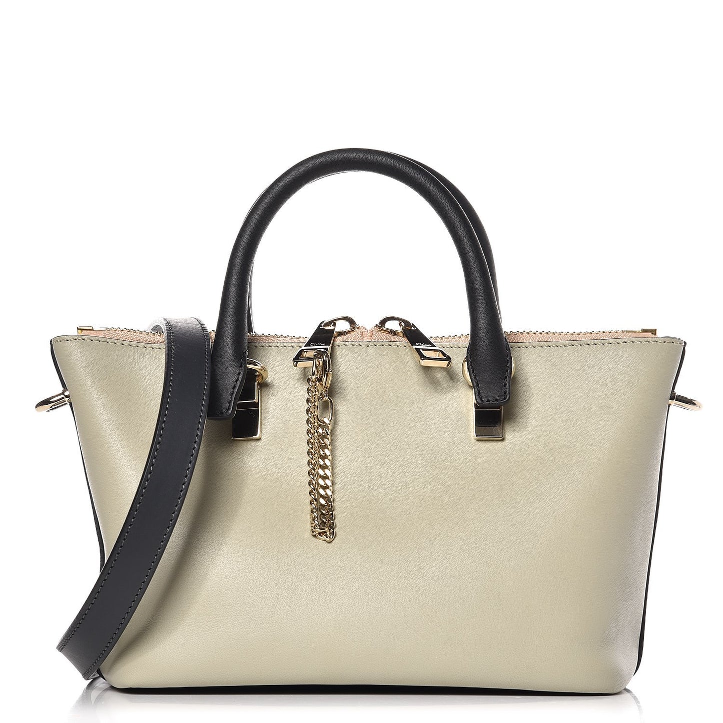 Smooth Calfskin Mini Baylee Tote Marshmallow