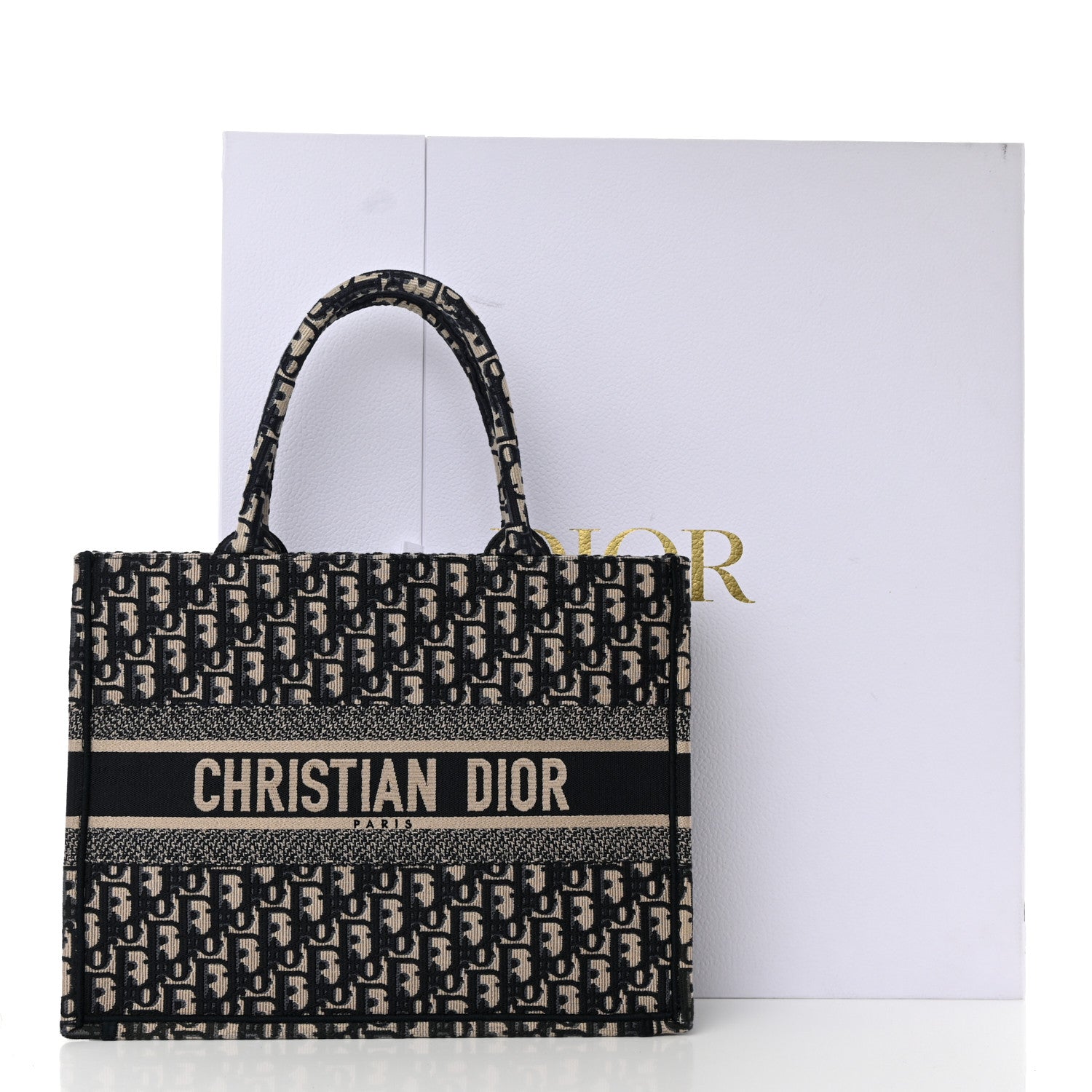 Christian Dior Oblique Medium Book Tote Blue Multicolor 13 of 13