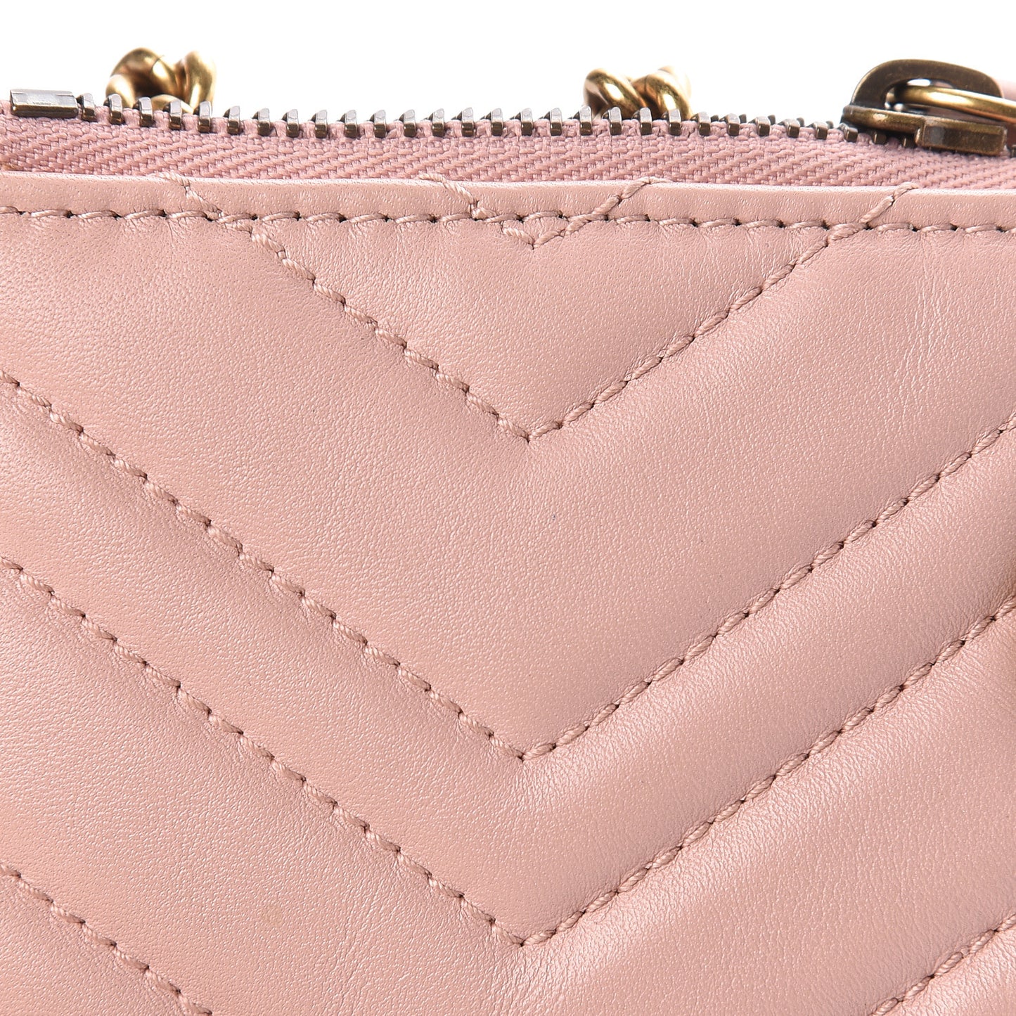 Calfskin Matelasse Mini GG Marmont Chain Bag Perfect Pink