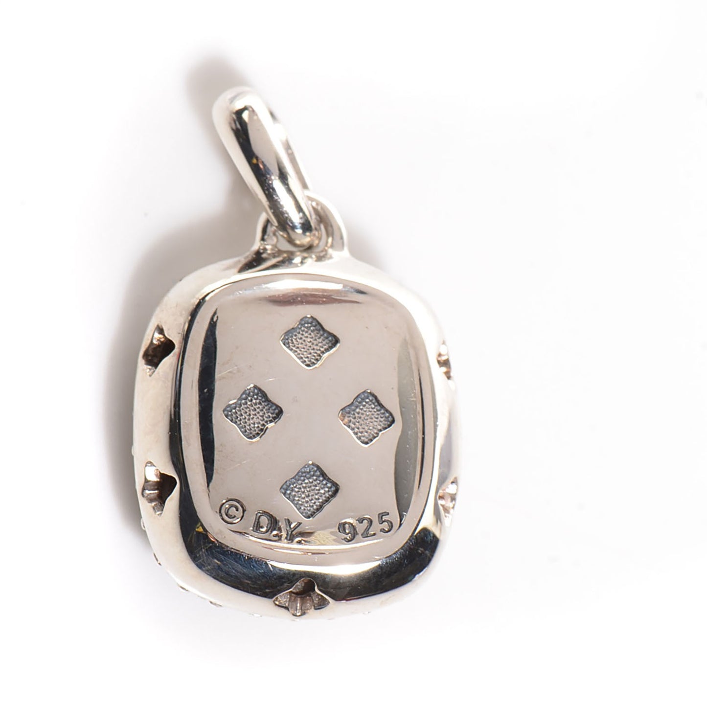Sterling Silver Diamond Black Onyx Noblesse Enhancer Pendant
