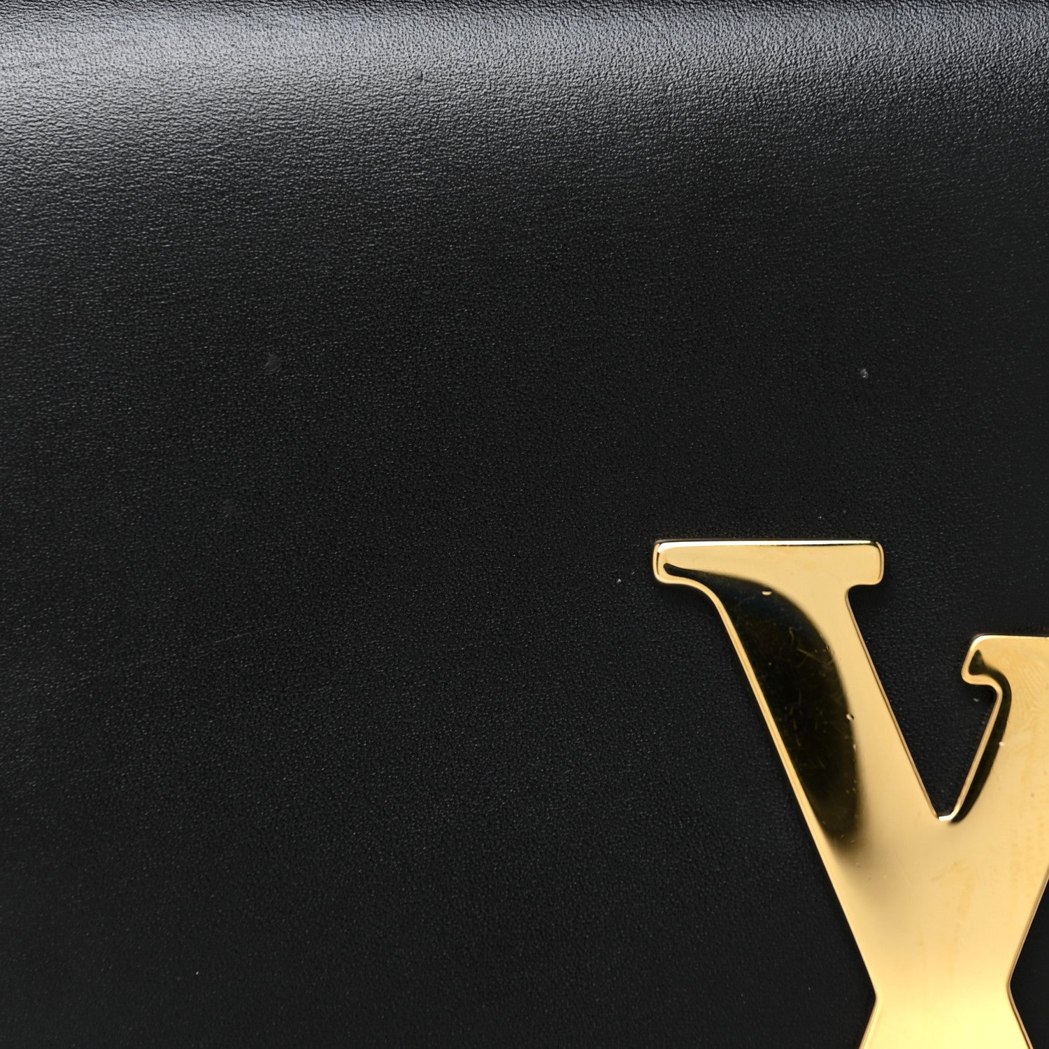 Louis Vuitton Calfskin Chain Louise MM Black 7 of 14