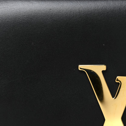 Louis Vuitton Calfskin Chain Louise MM Black 7 of 14