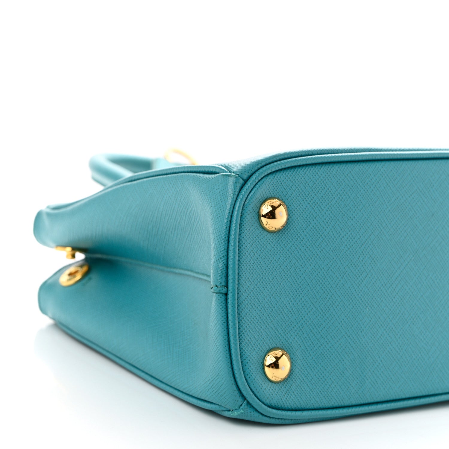 Prada Saffiano Lux Small Galleria Double Zip Tote Turchese 10 of 12
