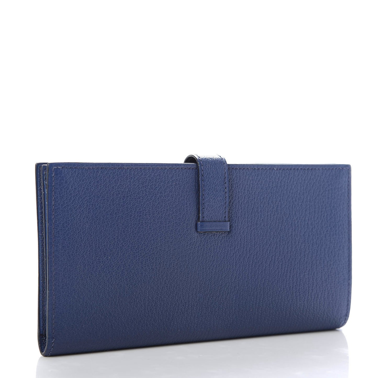 Chevre Mysore Bearn Gusset Wallet Bleu Thalassa