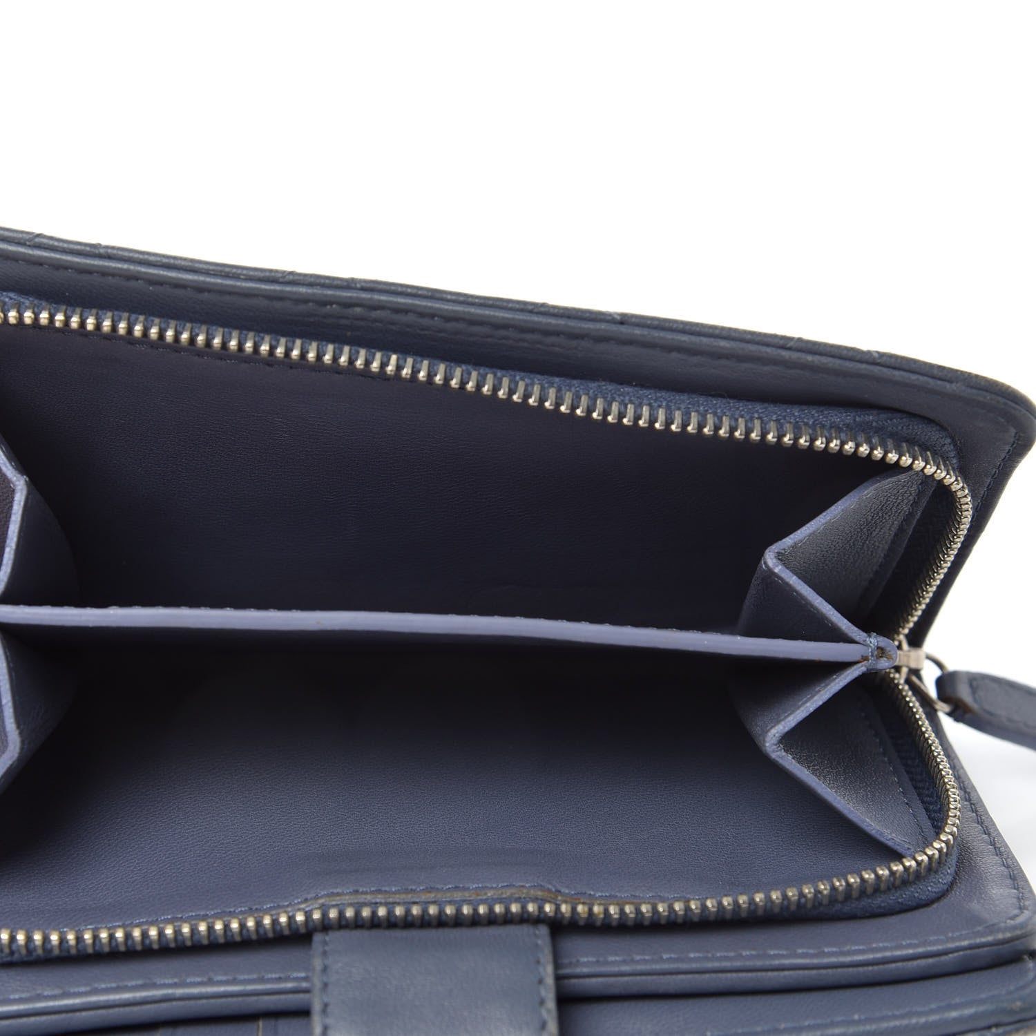 Chanel Lambskin Quilted Zipped Pocket Wallet Lavander 6 of 8