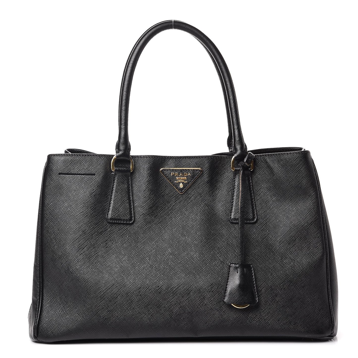 Saffiano Lux Medium Tote Nero Black
