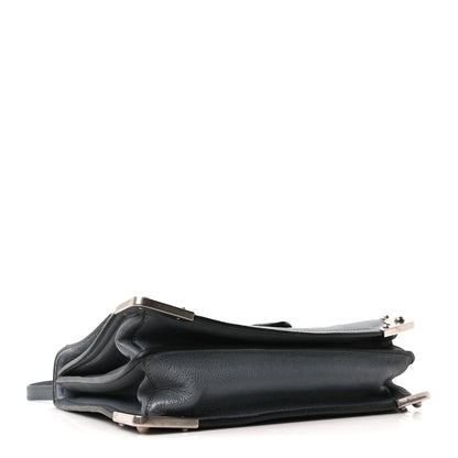 Prada Glace Calf Soft Cahier Bag Marine Astrale 4 of 9