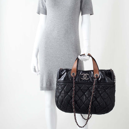 Chanel Iridescent Calfskin Small In The Mix Tote Navy 2 of 11