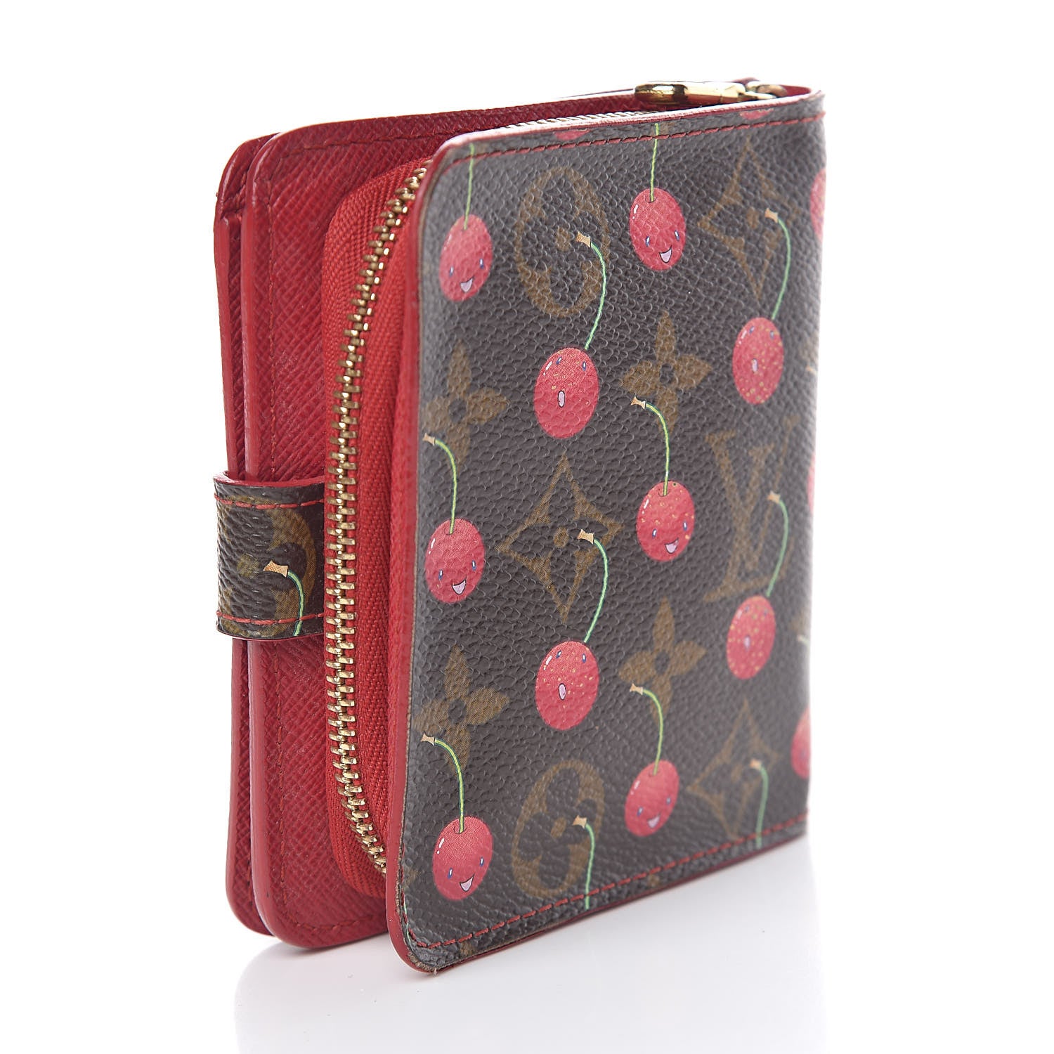 Louis Vuitton Monogram Cerises Compact Zippe Wallet 3 of 15