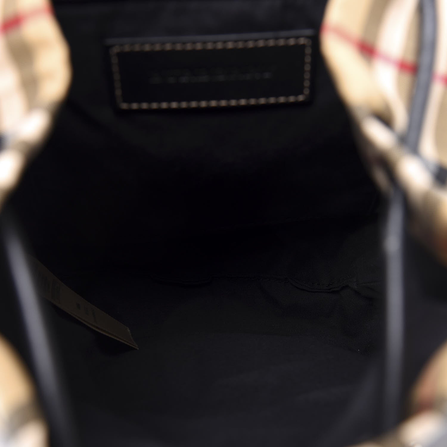 Burberry Vintage Check Small Rucksack Backpack Black 4 of 8