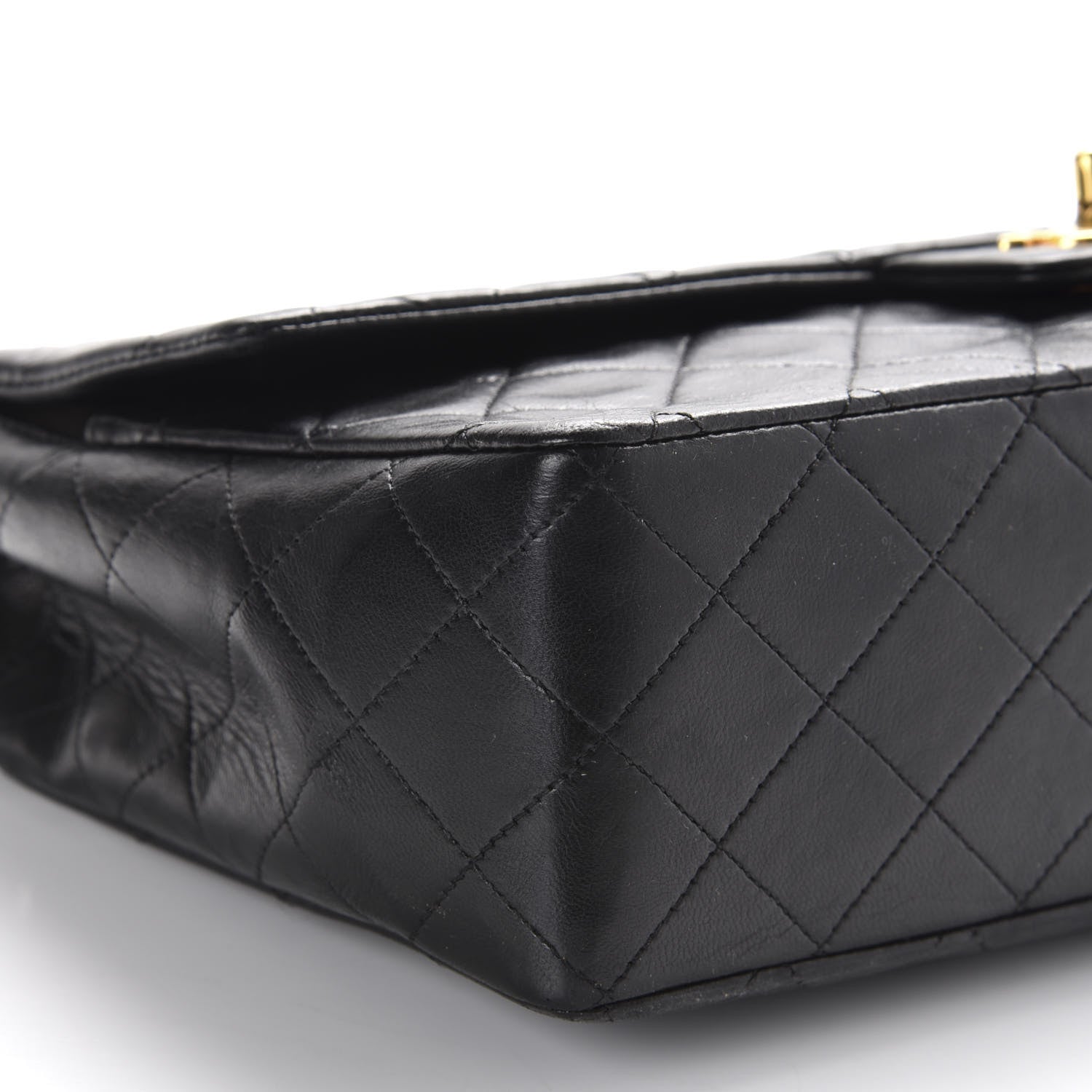 Chanel Lambskin Quilted Medium Single Flap Black 8 of 12