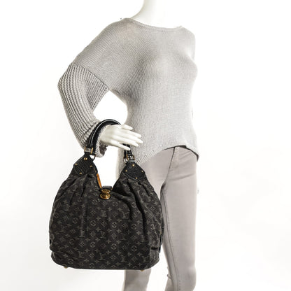 Louis Vuitton Denim Mahina XL Black 2 of 7