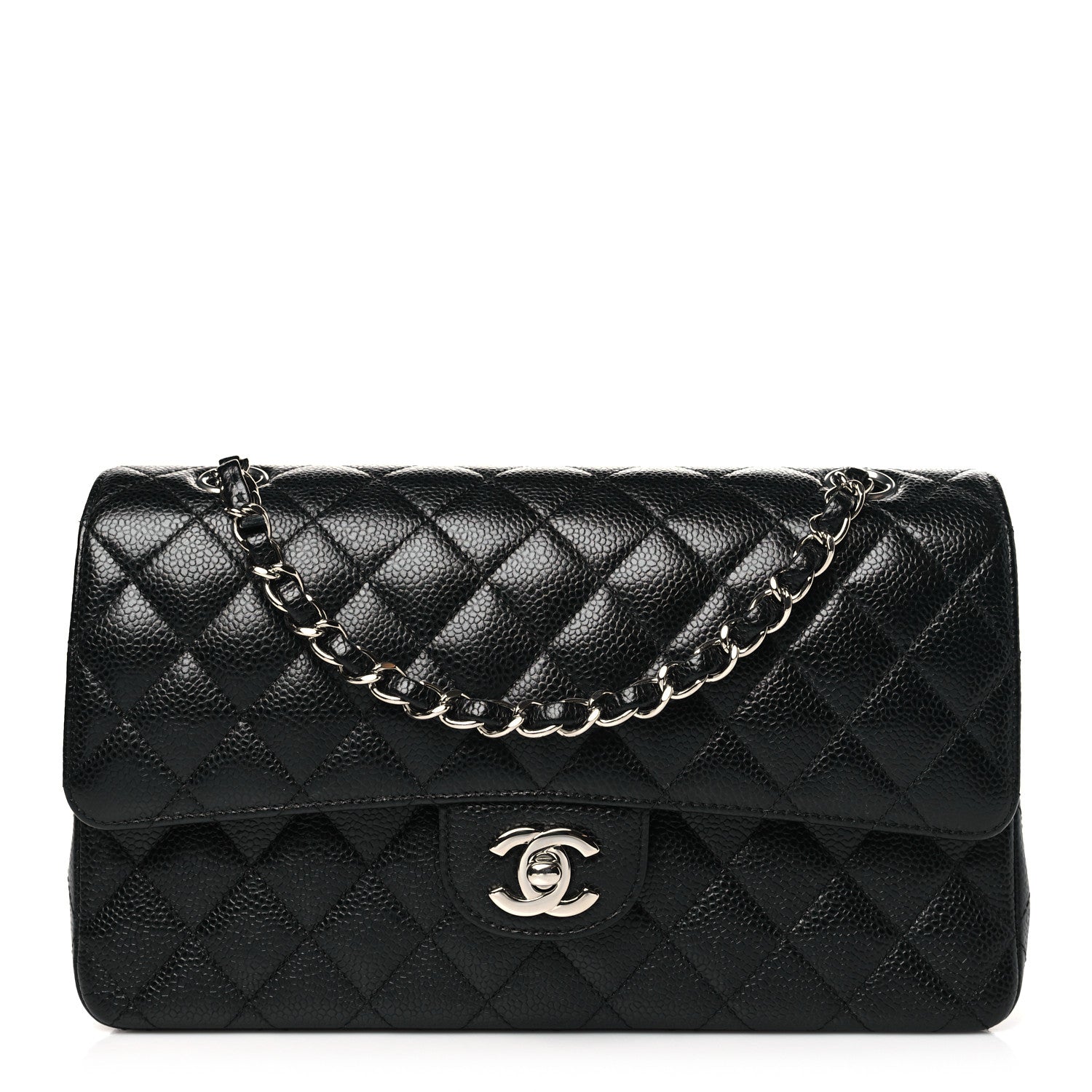 Chanel Caviar Quilted Medium Double Flap Black 1 of 13