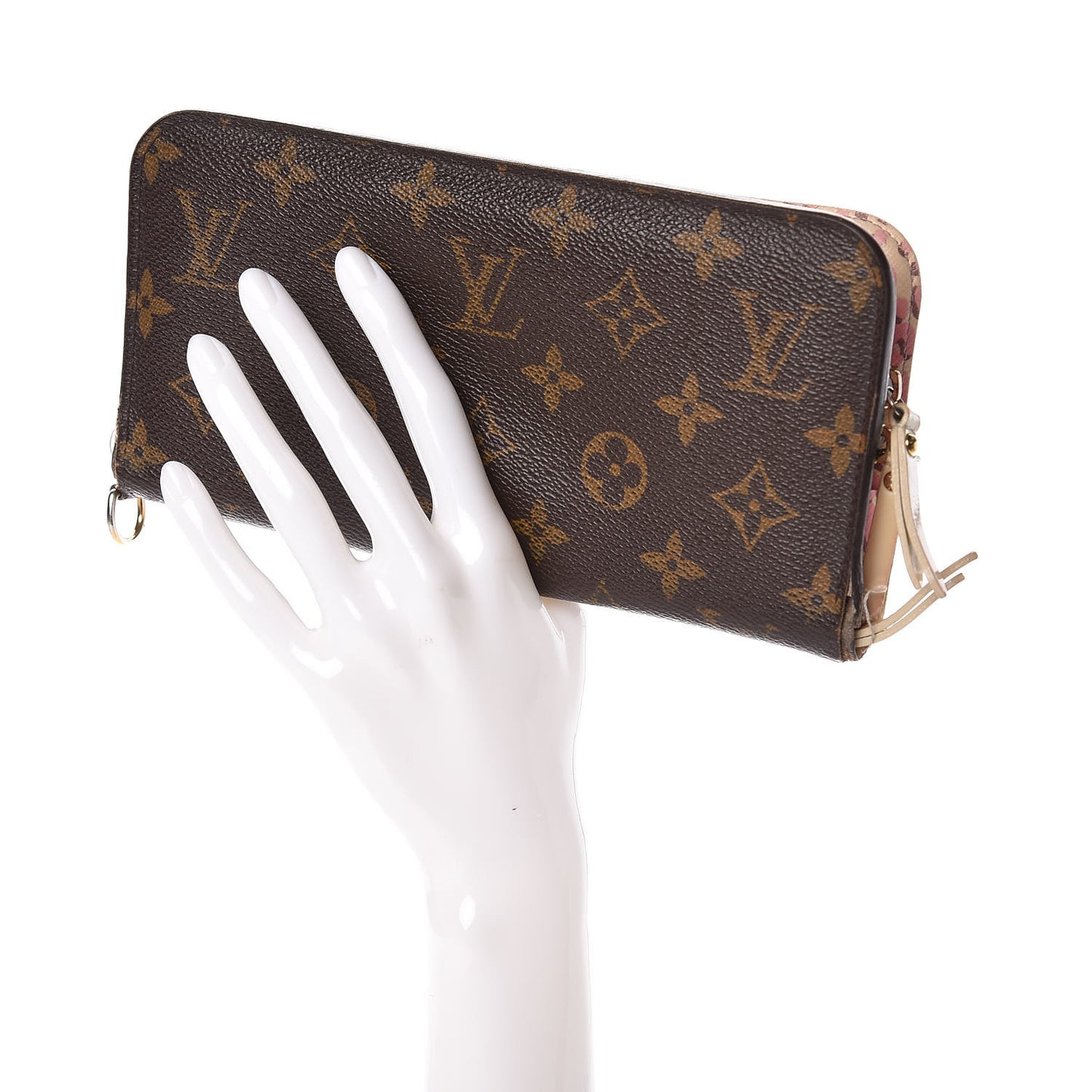 Monogram Leopard Insolite Wallet Blanc Corail