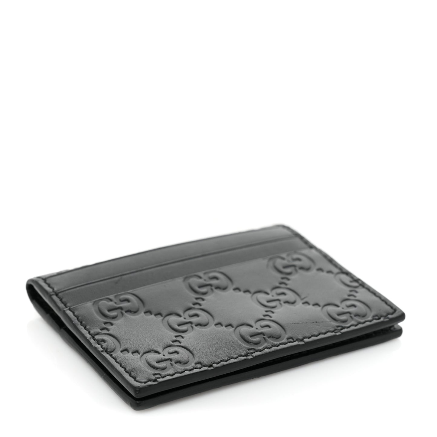 Guccissima Card Holder Black