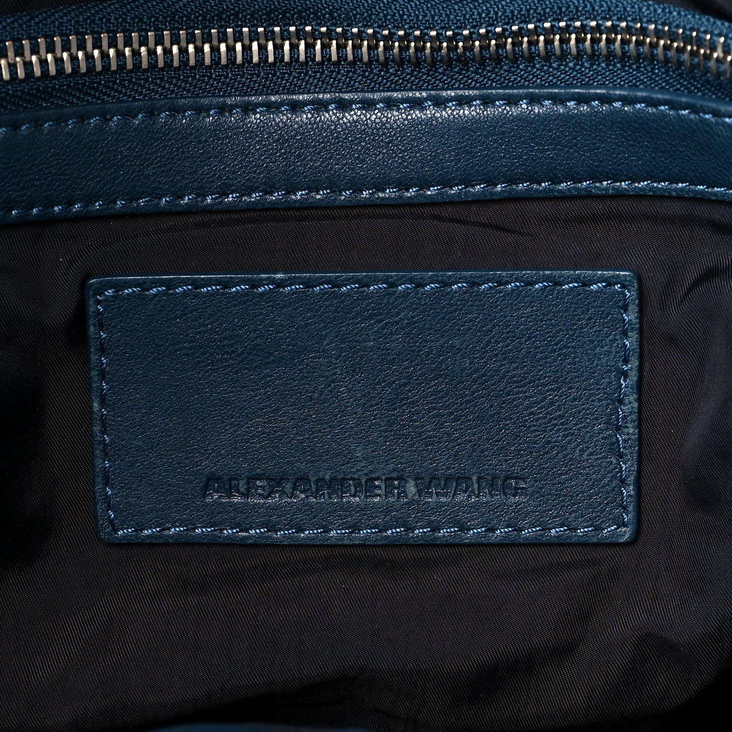 Lambskin Mini Marti Backpack Petrol Rhodium Hardware