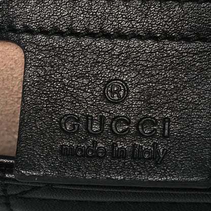 Gucci Calfskin Matelasse Studded Medium GG Marmont Shoulder Bag Black 6 of 17