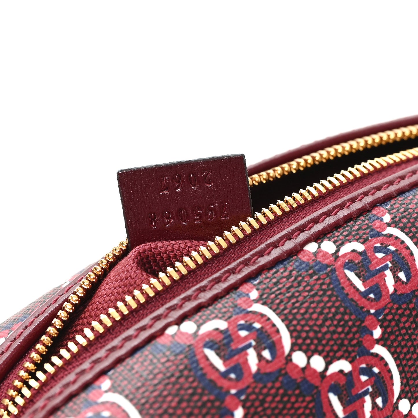 GG Supreme Shadow Toiletry Pouch Rosso Ancora Red