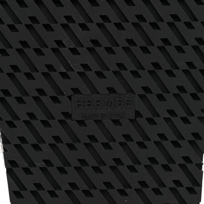 Hermes Calfskin Womens Chypre Sandals 39.5 Black 6 of 9