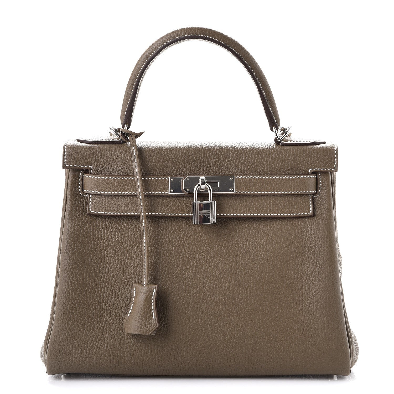 Hermes Togo Kelly Retourne 28 Etoupe 1 of 38