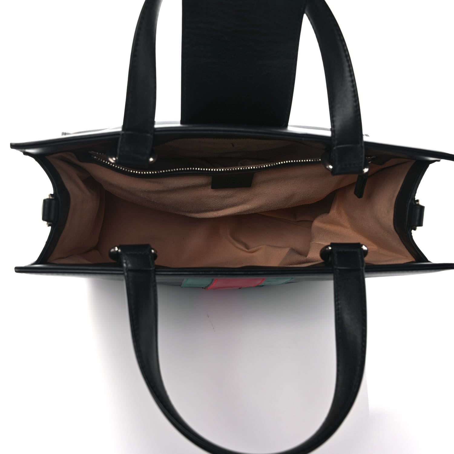 Gucci Calfskin Web Medium Dionysus Tote Bag Black 5 of 9