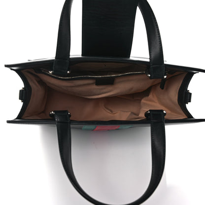 Gucci Calfskin Web Medium Dionysus Tote Bag Black 5 of 9