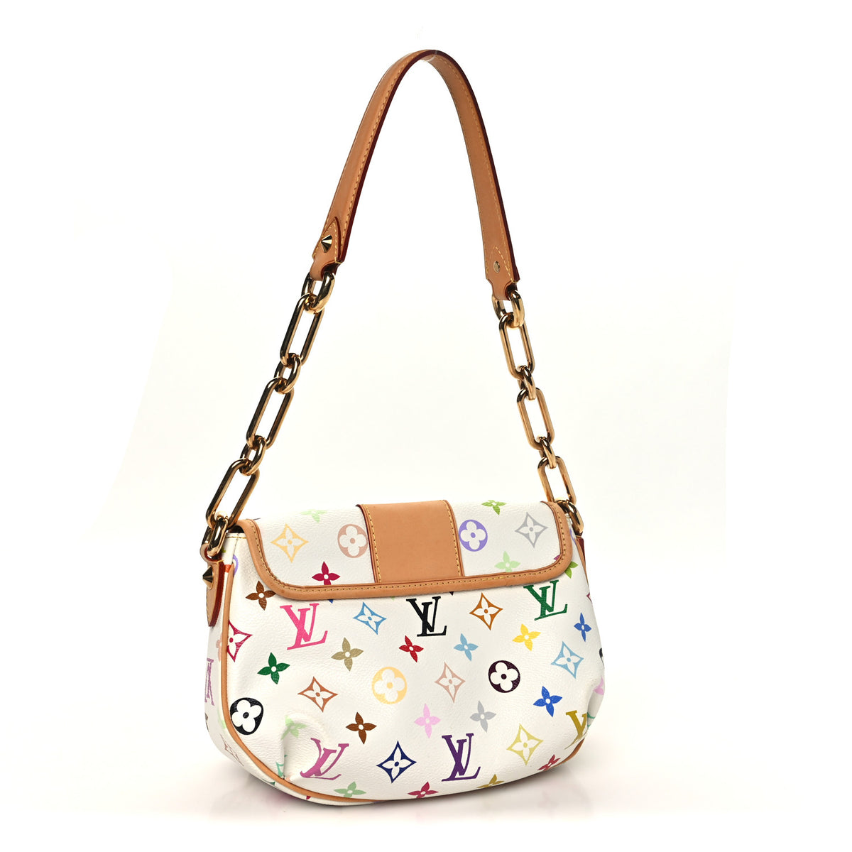 Louis Vuitton Monogram Multicolor Patti White 3 of 9