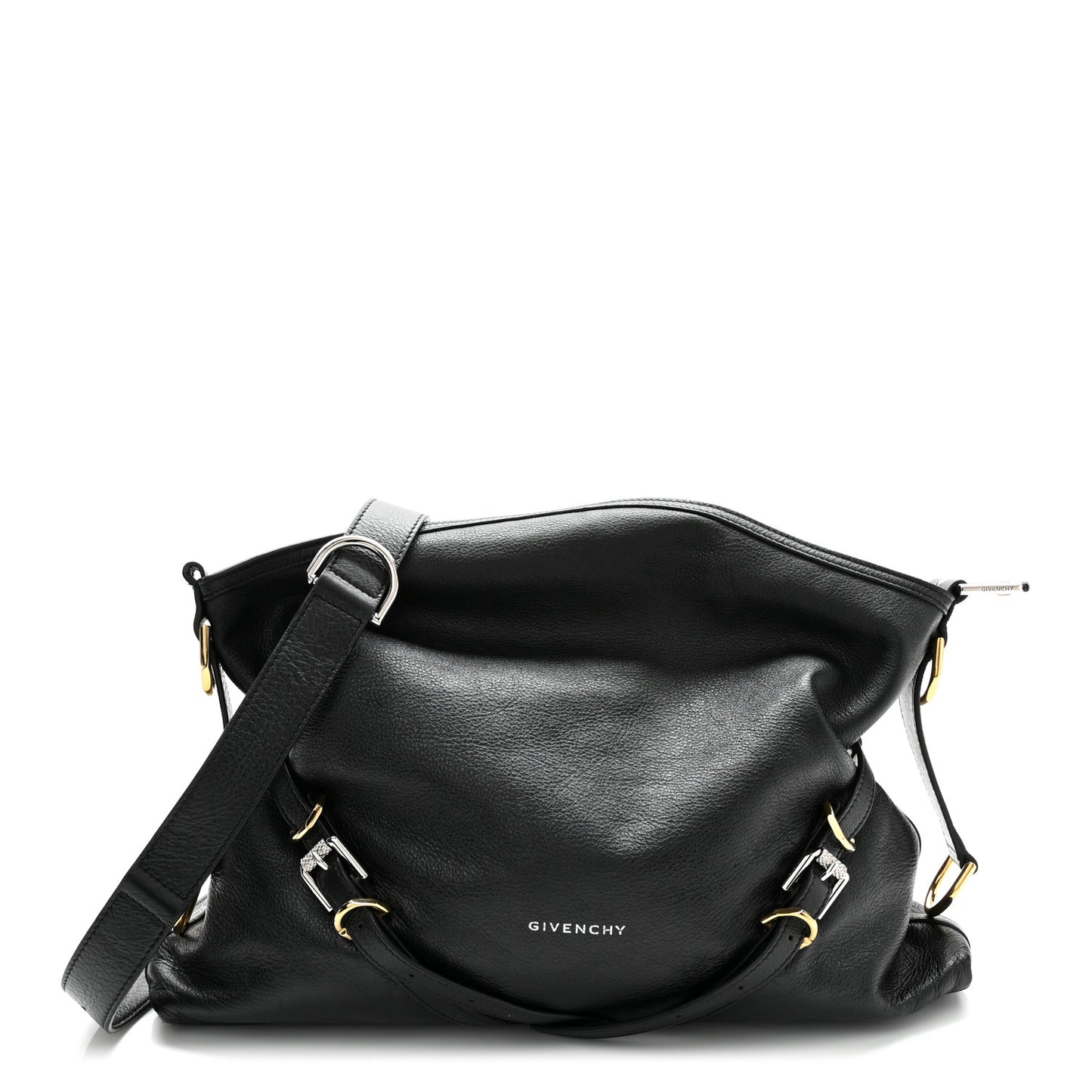 Calfskin Medium Voyou Bag Black