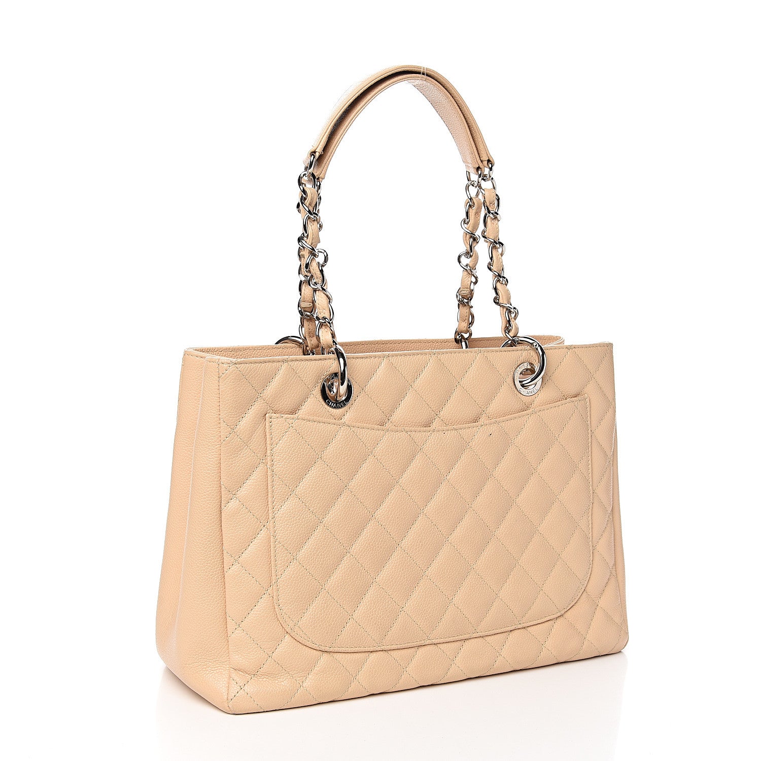 Chanel Caviar Quilted Grand Shopping Tote GST Beige Clair 2 of 13