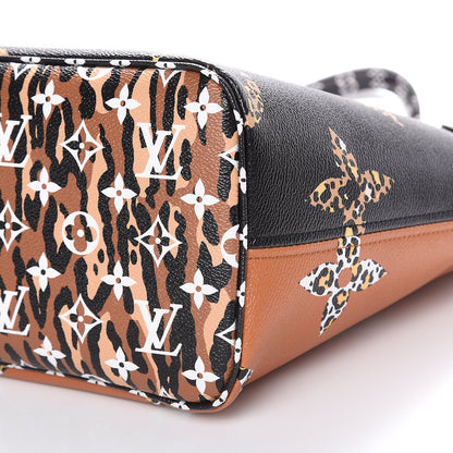 Louis Vuitton Monogram Giant Jungle Neverfull MM Black 13 of 14