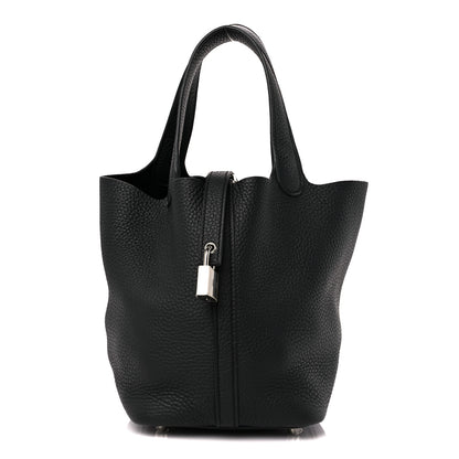 Hermes Taurillon Clemence Picotin Lock 18 PM Black 1 of 10