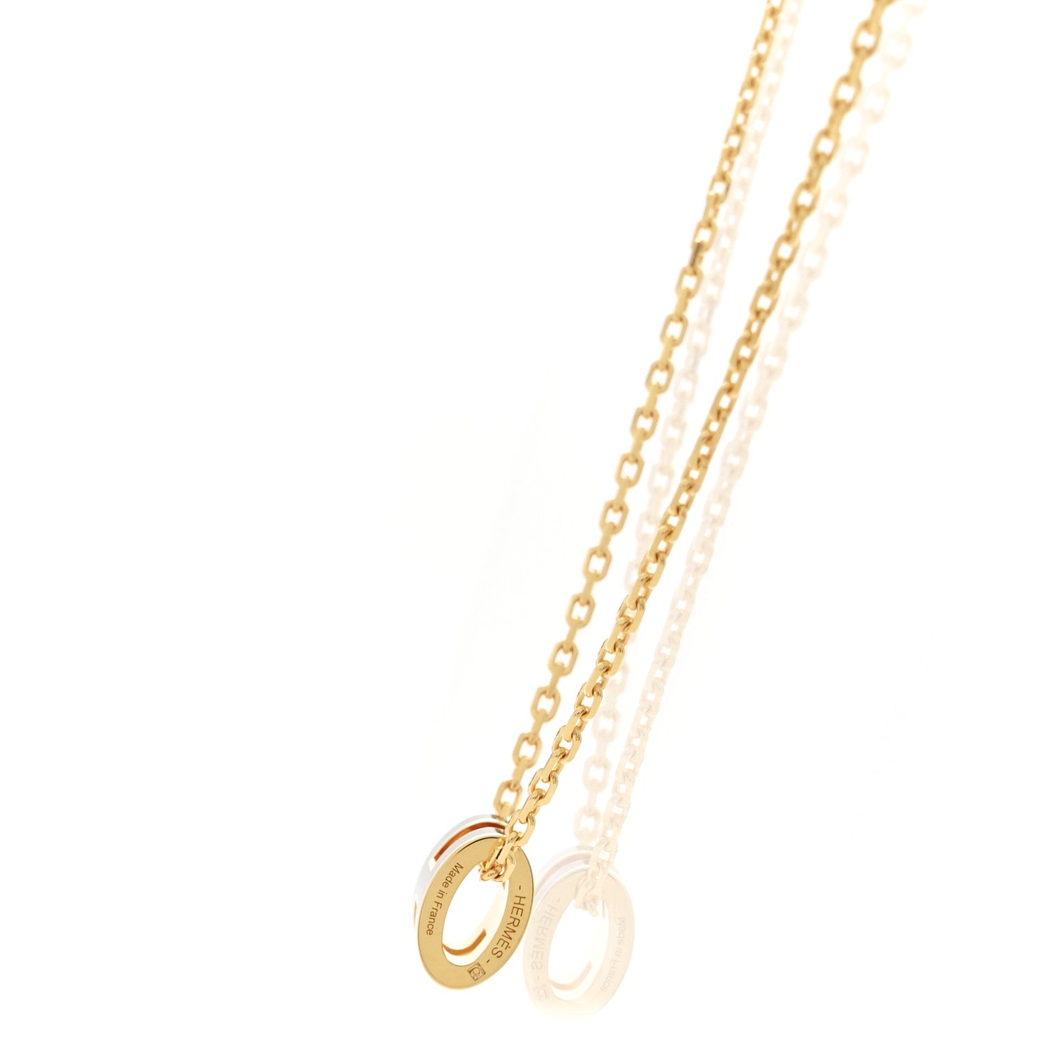 Hermes Lacquered Gold Mini Pop H Pendant Necklace Black 6 of 7