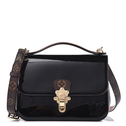 Louis Vuitton Patent Calfskin Monogram Cherrywood BB Black 1 of 8
