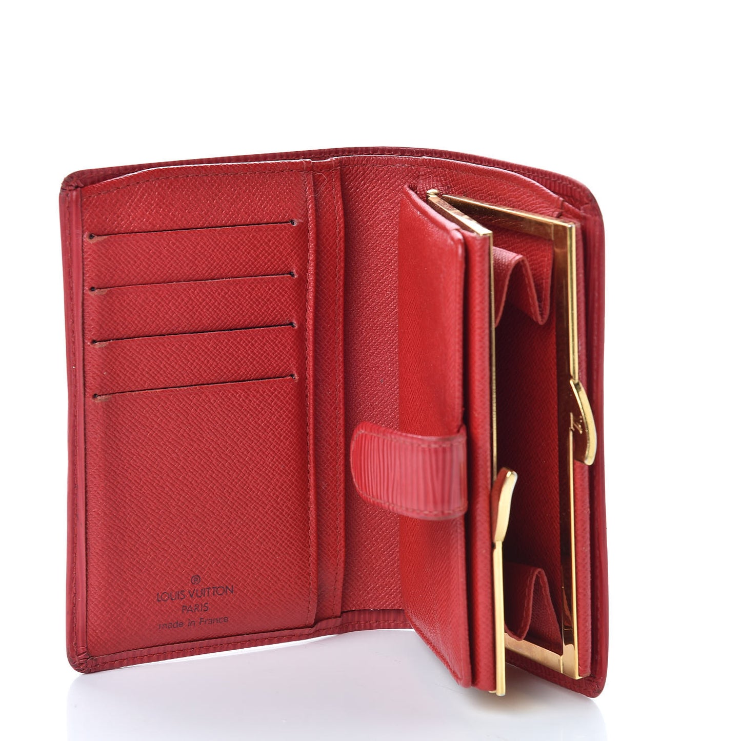 Epi French Purse Wallet Castillan Red