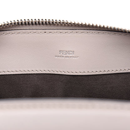 Fendi Vitello Baltico Dolce Shiny Nappa Lace Up DotCom Satchel Grigio Polvere 5 of 13