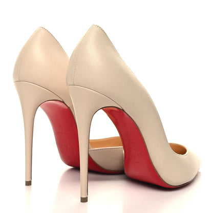 Christian Louboutin Shiny Nappa Iriza 100 Pumps 41 Nude 4 of 7