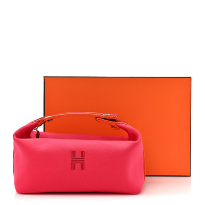 Hermes Canvas Small Bride-A-Brac Pouch Hibiscus 9 of 9