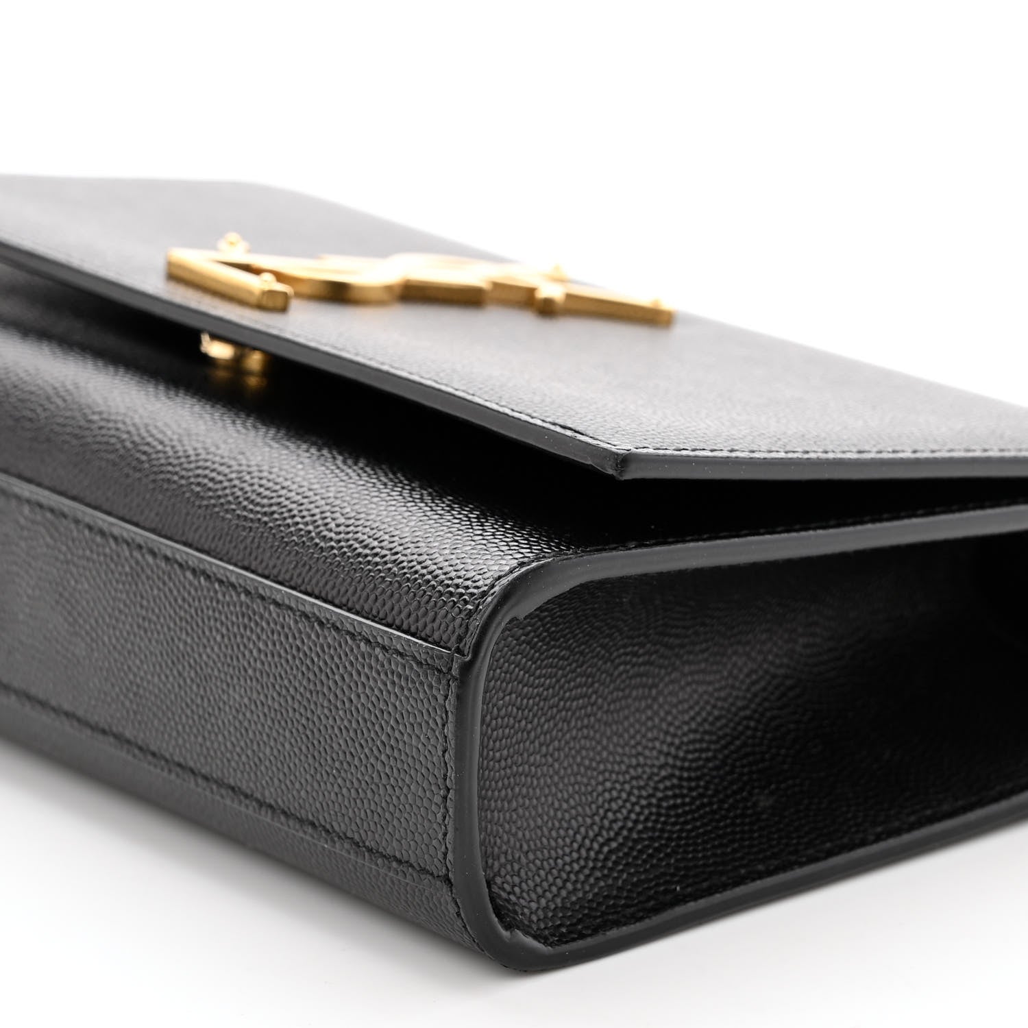Saint Laurent Grain De Poudre Small Monogram Kate Satchel Black 11 of 13