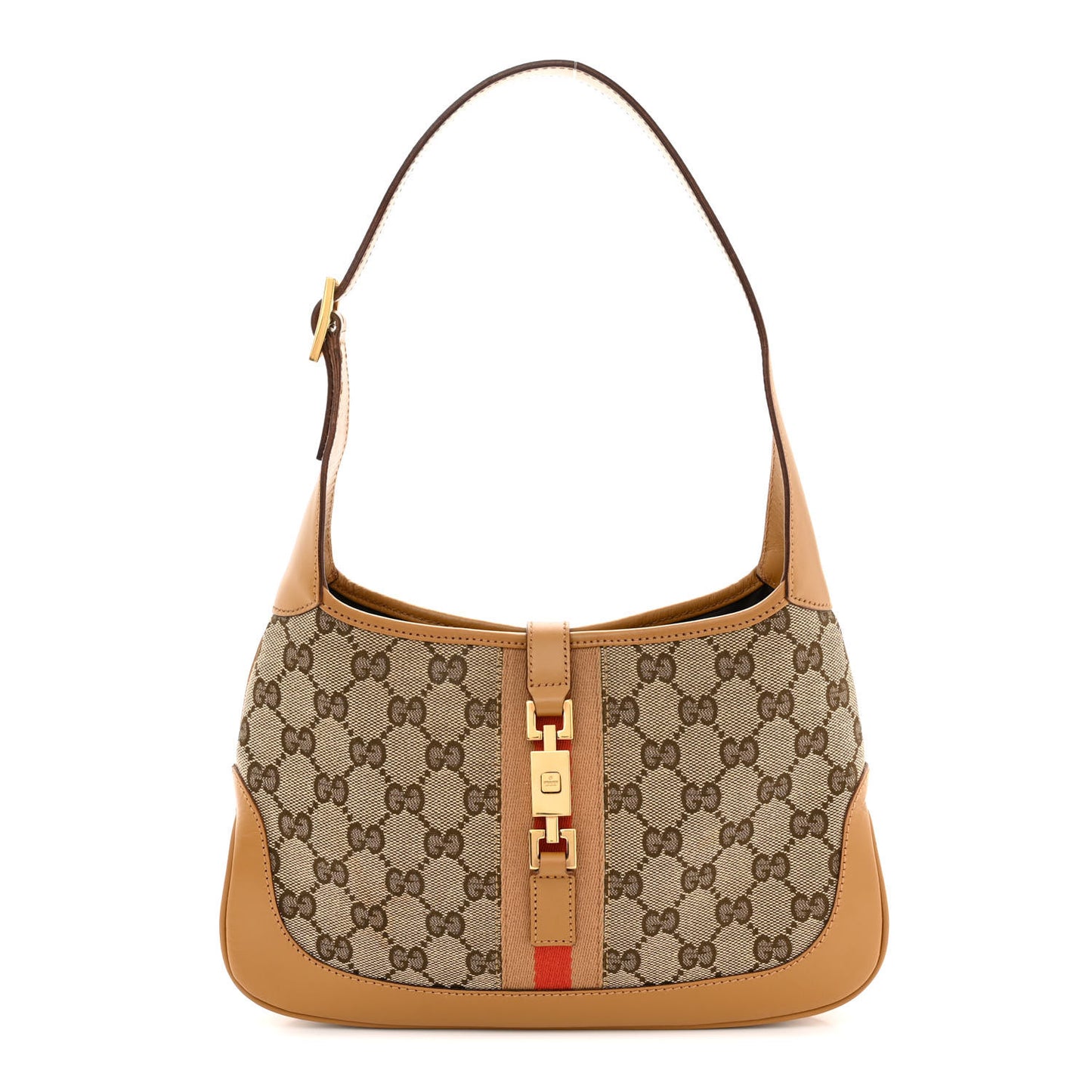 Monogram Web Small Jackie O Hobo Brown