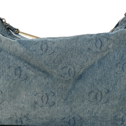 Chanel Denim CC Small Hobo Light Blue 8 of 15