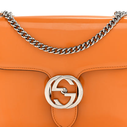 Gucci Shade Lux Calfskin Small Interlocking G Shoulder Bag Orange 8 of 10