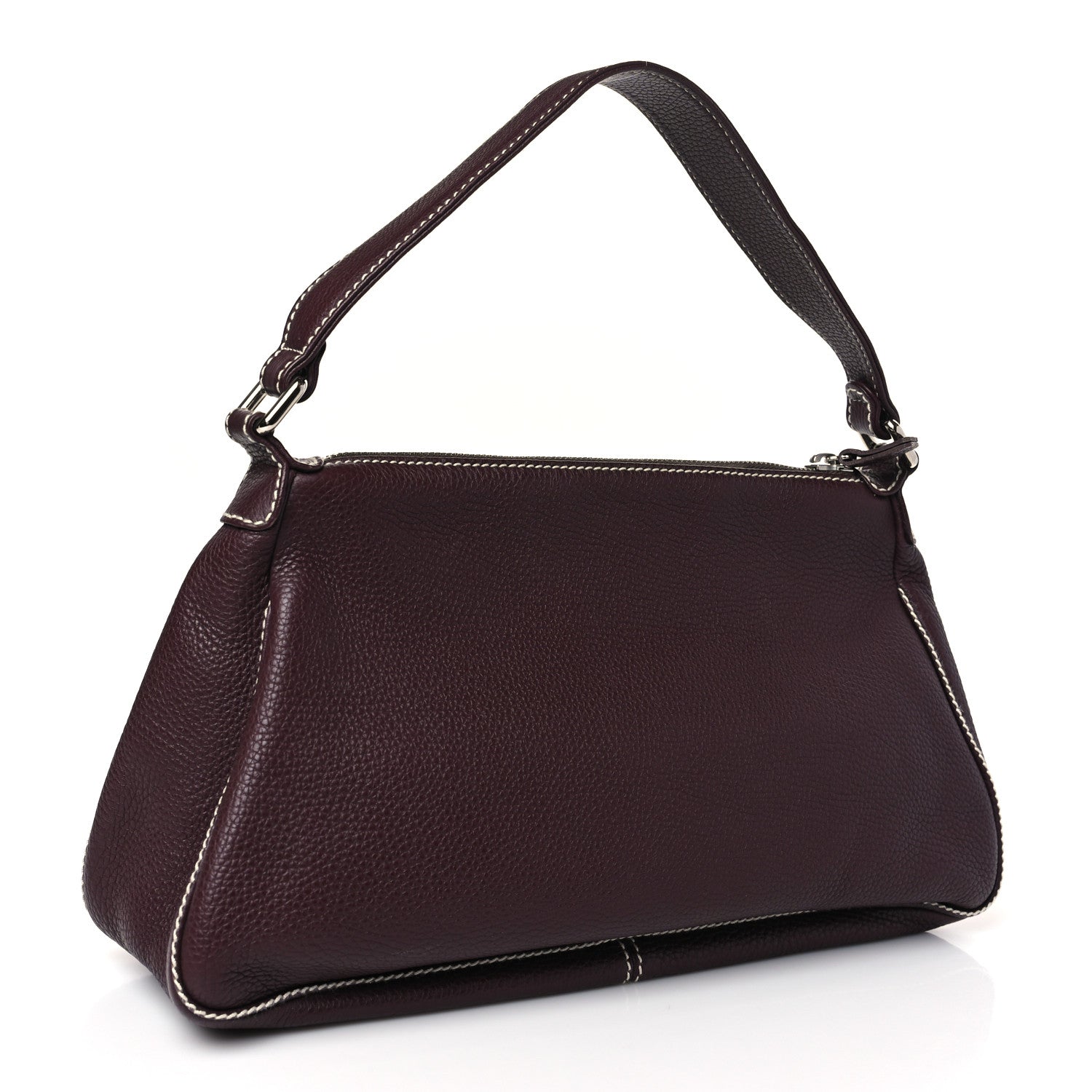 Chanel Grained Calfskin Tassel Hobo Bordeaux 3 of 9