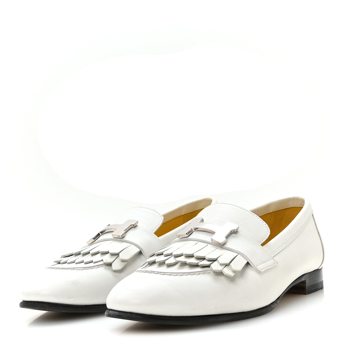 Calfskin Womens Royal Loafers 35 White