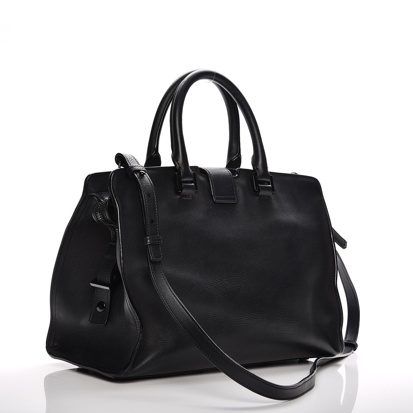 Smooth Calfskin Small Monogram Cabas Black