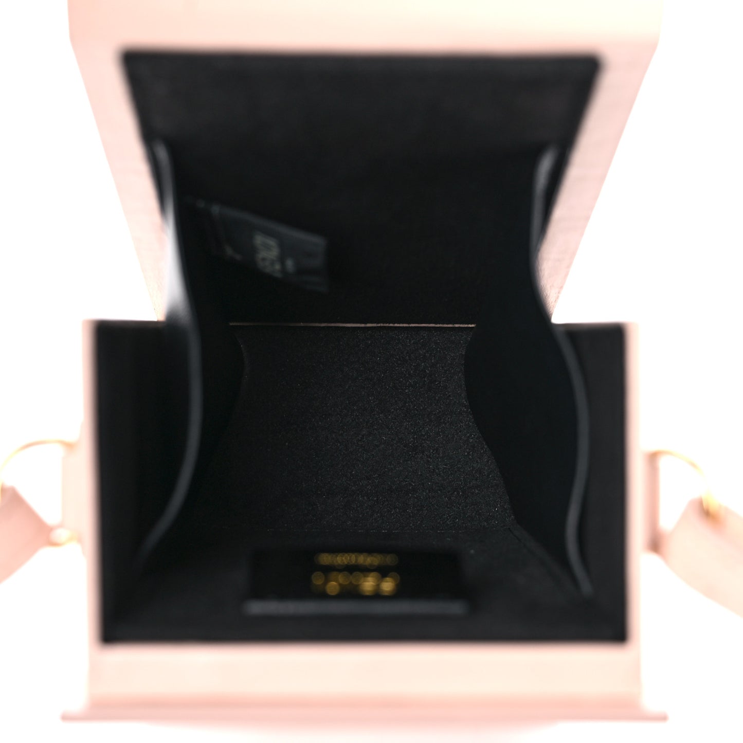 Vitello Fluffy Logo Vertical Box Rosa Quarzo Black