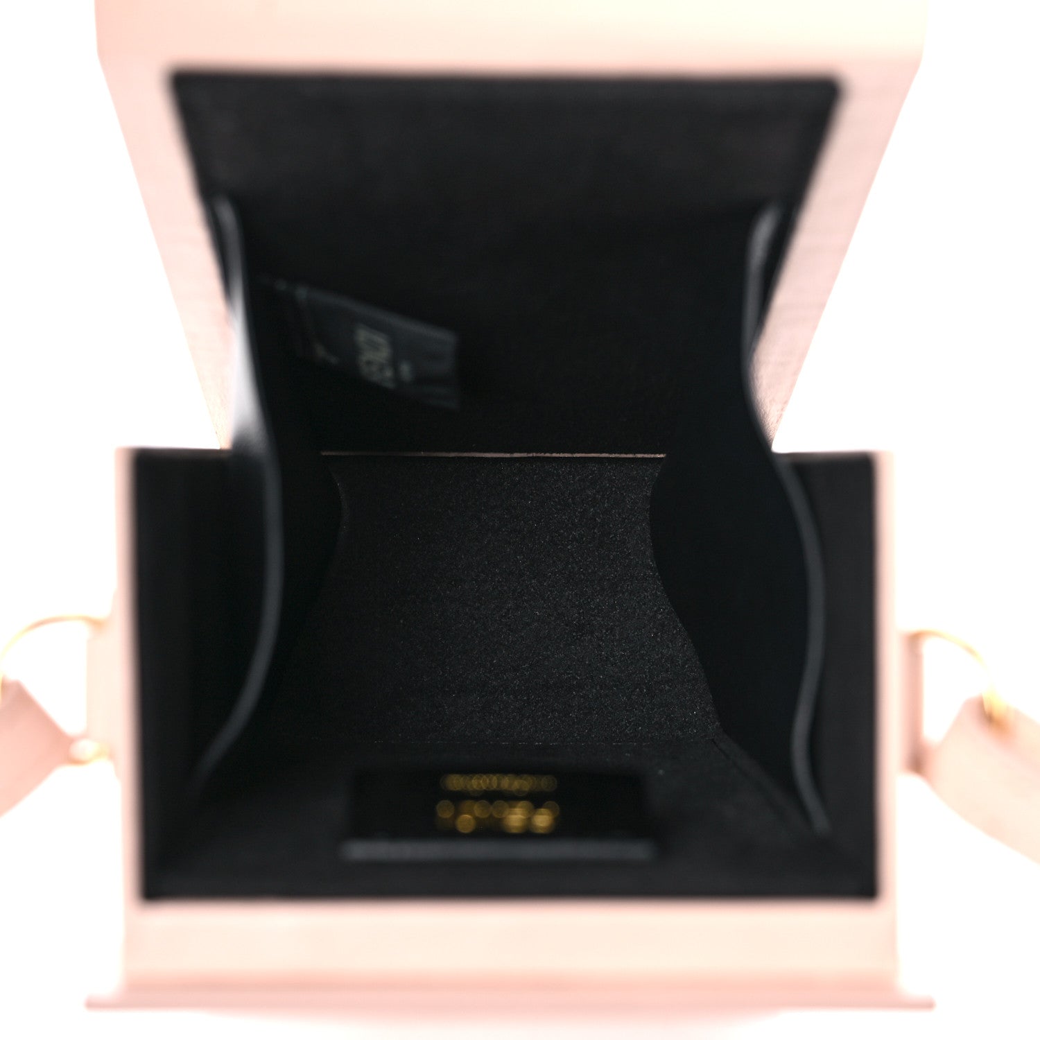 Fendi Vitello Fluffy Logo Vertical Box Rosa Quarzo Black 5 of 11