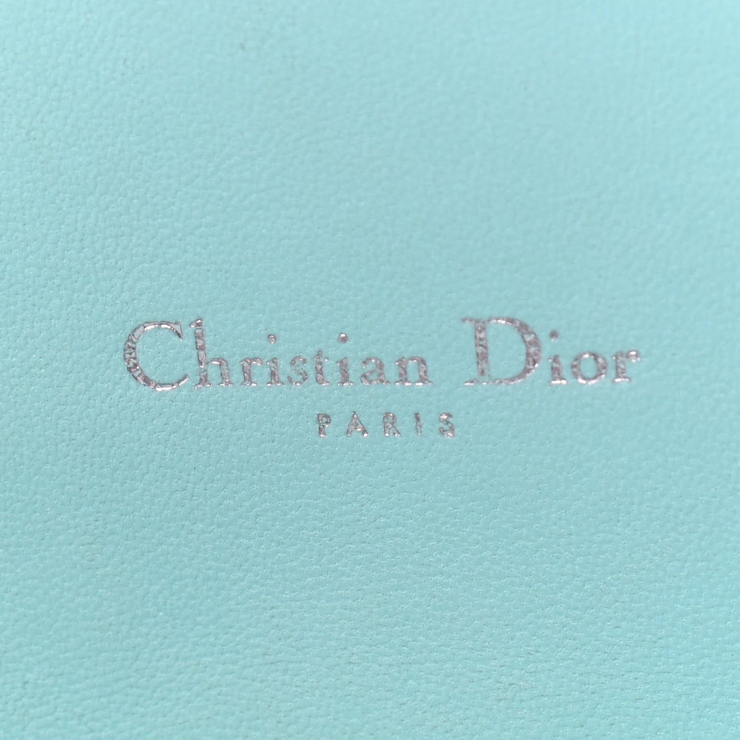 Lambskin Cannage Miss Dior Promenade Pouch Turquoise