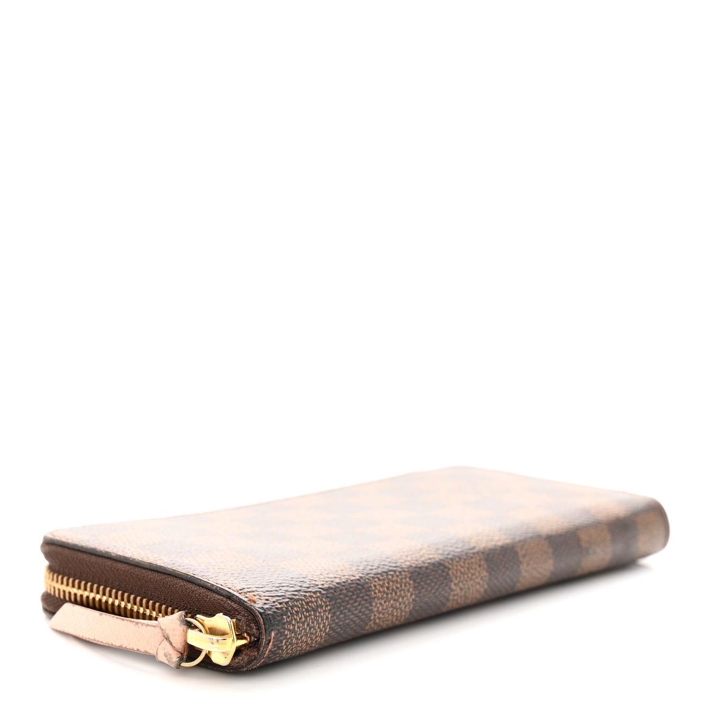 Damier Ebene Clemence Wallet Rose Ballerine