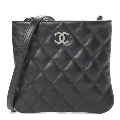 Chanel Lambskin Quilted Crossbody Bag Black 1 of 11